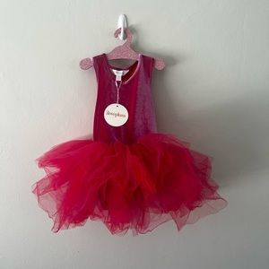 NWT Authentic iloveplum velvet tutu - Gina pink - 6Y